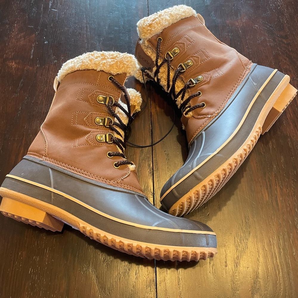Sporto Women's Water Resistant Winter Duck Boot!! Sz. 9.5 New!!